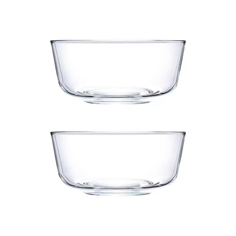 【甄选直发】水晶玻璃透明玻璃沙拉碗家用耐热泡面大碗大号汤碗甜 玻璃泡面碗小号