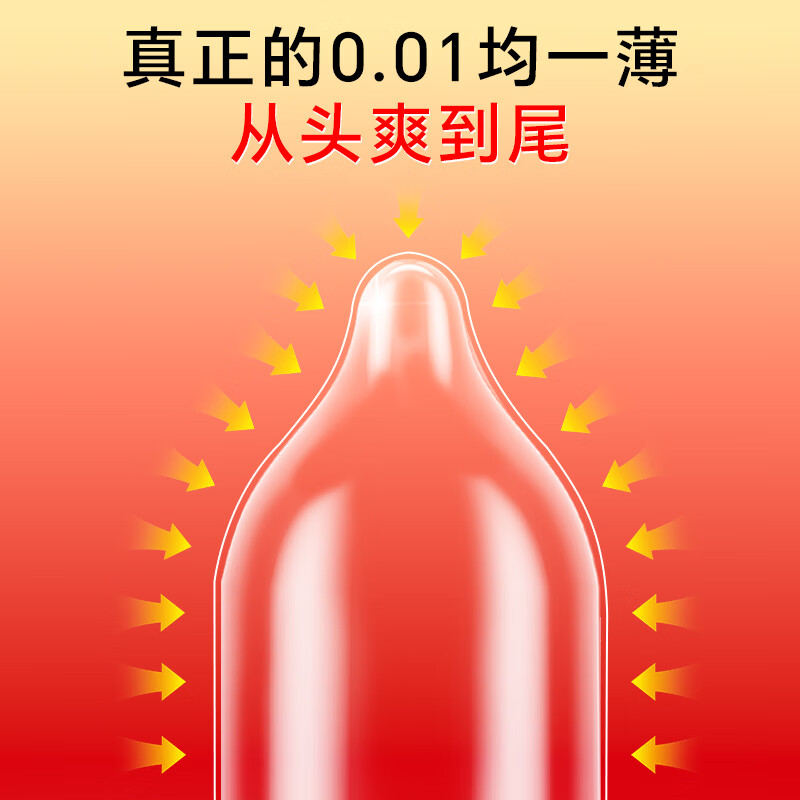 中红001避孕套超薄隐形裸入安全套套水润滑计生情趣成人用品byt 经典至薄001- 3 只装便携款