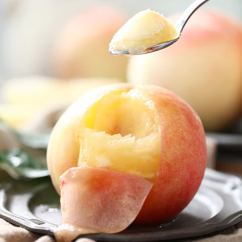 无锡水蜜桃 阳山镇发货 端午节送礼佳品 精品水蜜桃 皮薄易剥 12枚礼盒  精选单果3-4两  净重3.6斤+