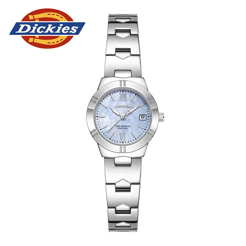 Dickies手表女表时尚百搭石英表新款ins轻奢小众腕表简约女送女生日礼物 250F60LYXCL-775DS-2SSY