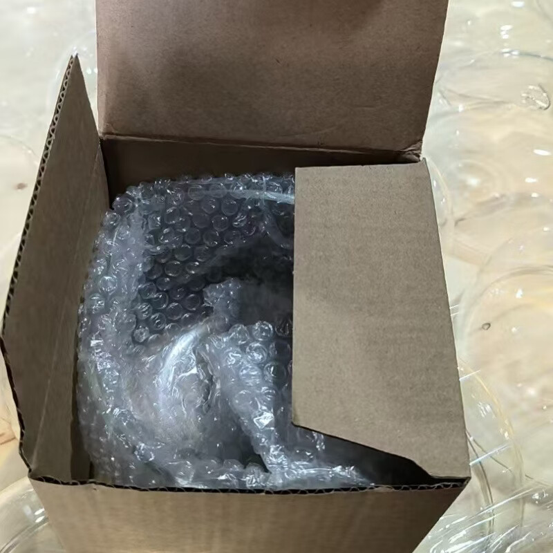 【严选百货】日式玻璃碗透明餐具水果烘焙酸奶蔬菜碗双层玻璃沙拉 350ml纸盒普通包装