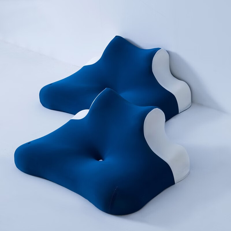 记忆棉多功能枕芯床上趴睡枕可仰卧俯卧玩手机护颈椎枕头记忆枕头 高品质趴睡枕深蓝