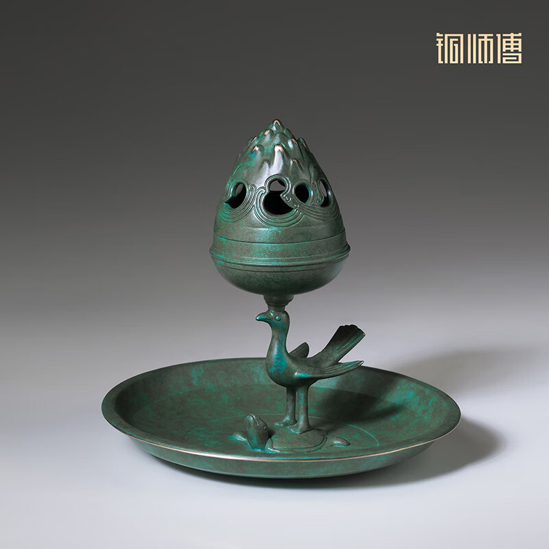 铜师傅陕西历史博物馆系列《朱雀铜熏炉摆件》铜香炉 文创摆件