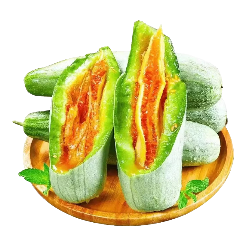 舌尖乡甜羊角蜜甜瓜整箱5斤单果250g-300g净重4.5斤 14.9元 - 线报酷