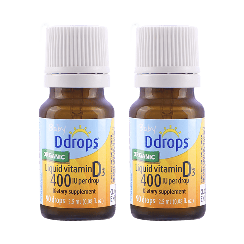Ddrops ��׿˼ Ӥ�׶�ͯά����D3�μ� 2.5ml*2ƿ ����-1�� 161.69Ԫ