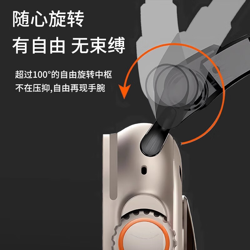 君自名适用AppleWatchUltra3表带AppleWatch11苹果iWatchS手表带iWatch10氟橡胶S11Ultra金属Watchultra2 氟橡胶【钛黑色】探索者表带 iWatch Ultra 3/2/1【49mm】