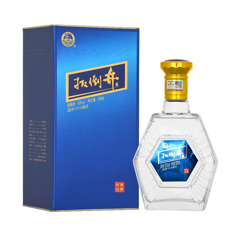 扳倒井白酒42度好客好酒 纯粮食酿造浓香型优级 礼盒包装送礼自饮白酒 42度 500mL 2瓶 （搭配手提袋）