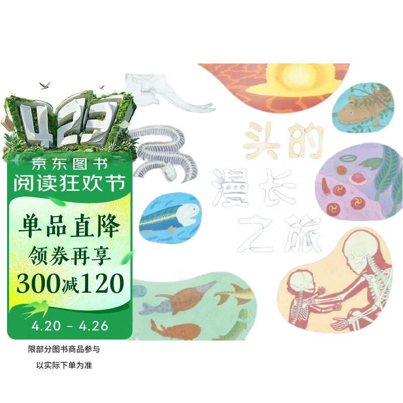骨头的漫长之旅 精装儿童科普百科绘本 生物进化科学思考 安森妈妈推荐 3-6岁 7-10岁 爱心树童书 