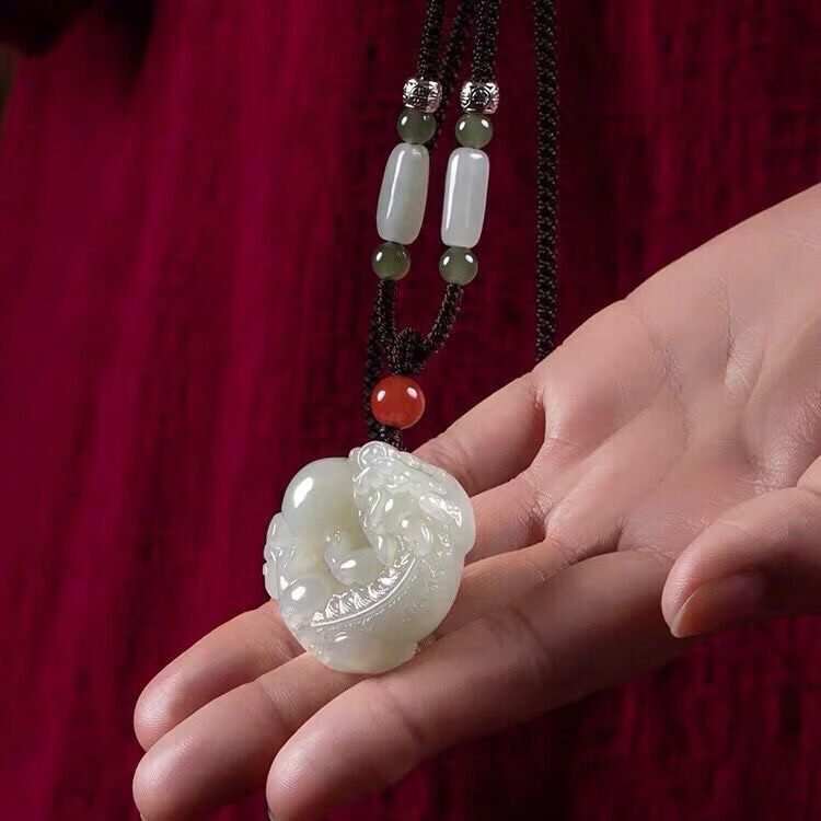 【镇店之宝】新款如意平安扣玉佩玉吊坠貔貅吊坠男女同款高颜值 【偏黄色】有求必应貔貅吊坠【送精美礼盒】