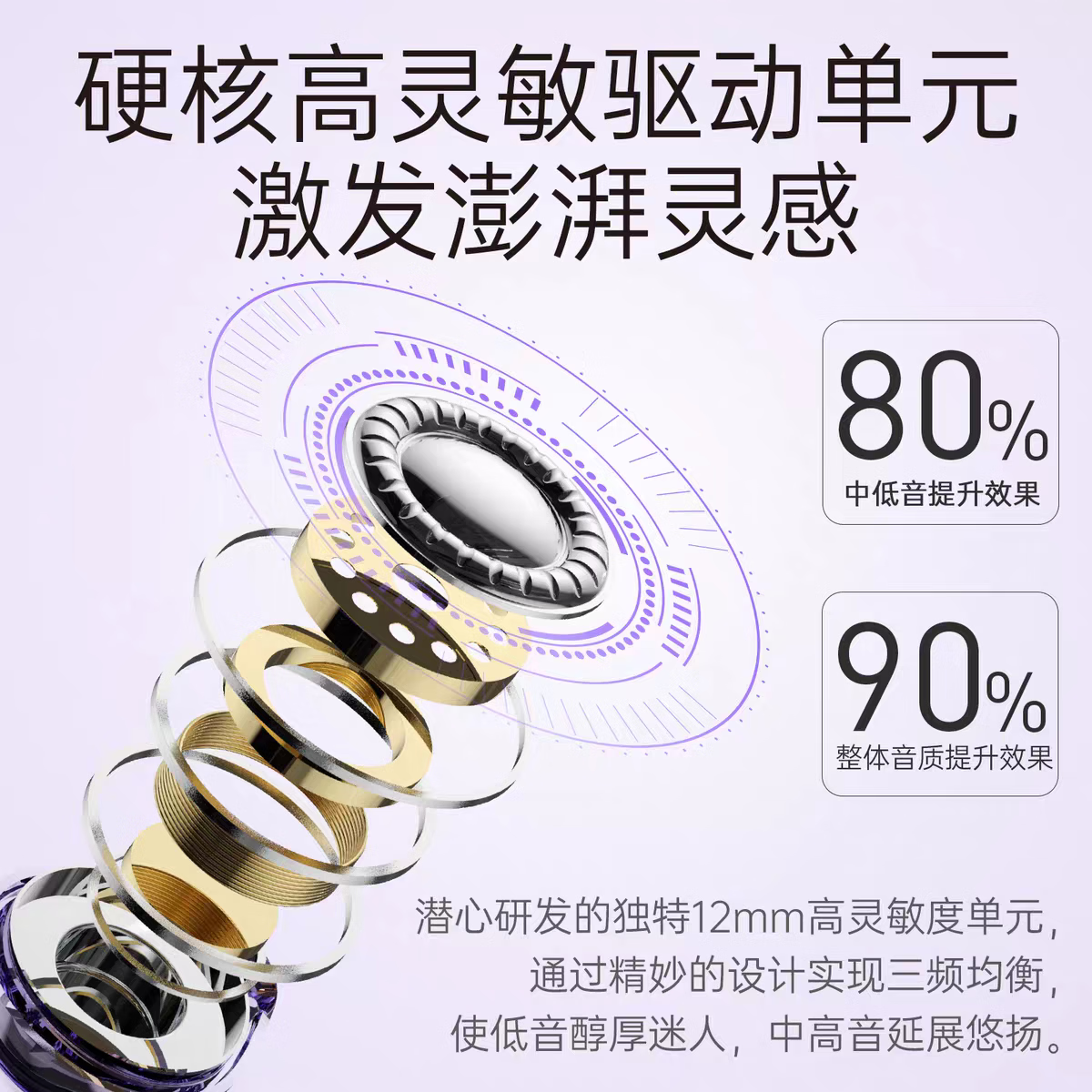 罗伯利尼(ROBERILLINE)【年度臻享臻音】无线耳夹式蓝牙耳机开放不入耳运动跑步26新款概念一拖二降噪长续航防水无线耳机 琉璃紫 【全景音环绕+通话降噪+双蓝牙闪联+无感佩戴】