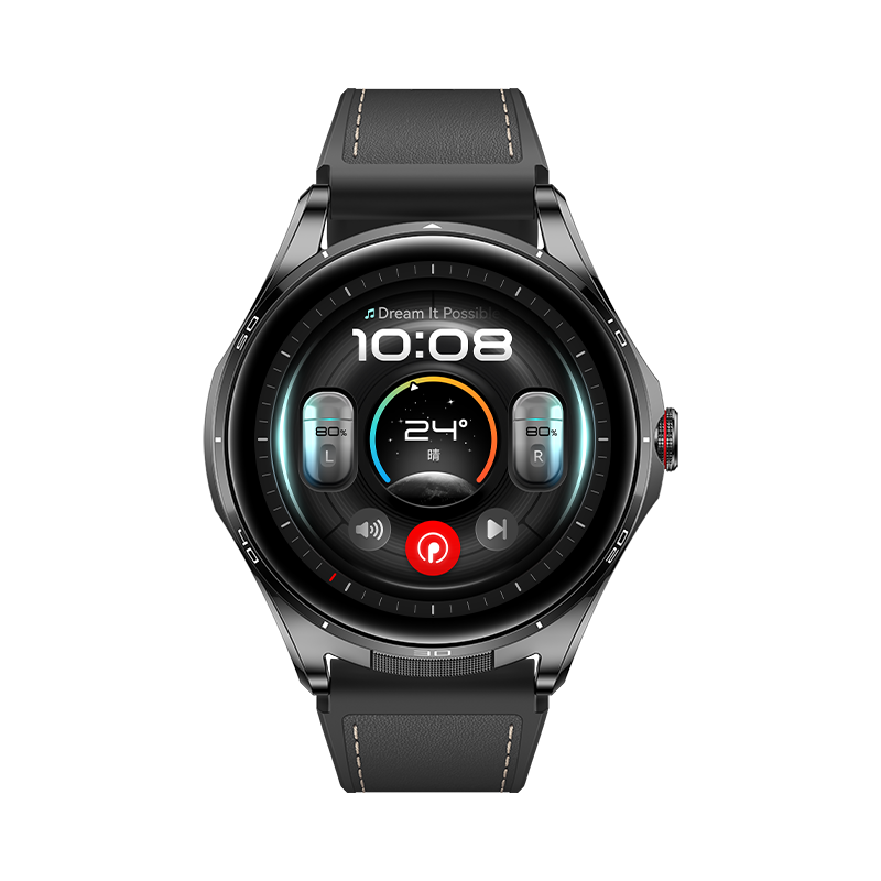 华为HUAWEI WATCH Buds 2 曜石黑 智能手表 耳机手表二合一 清晰通话 多维健康管理 华为智能手表