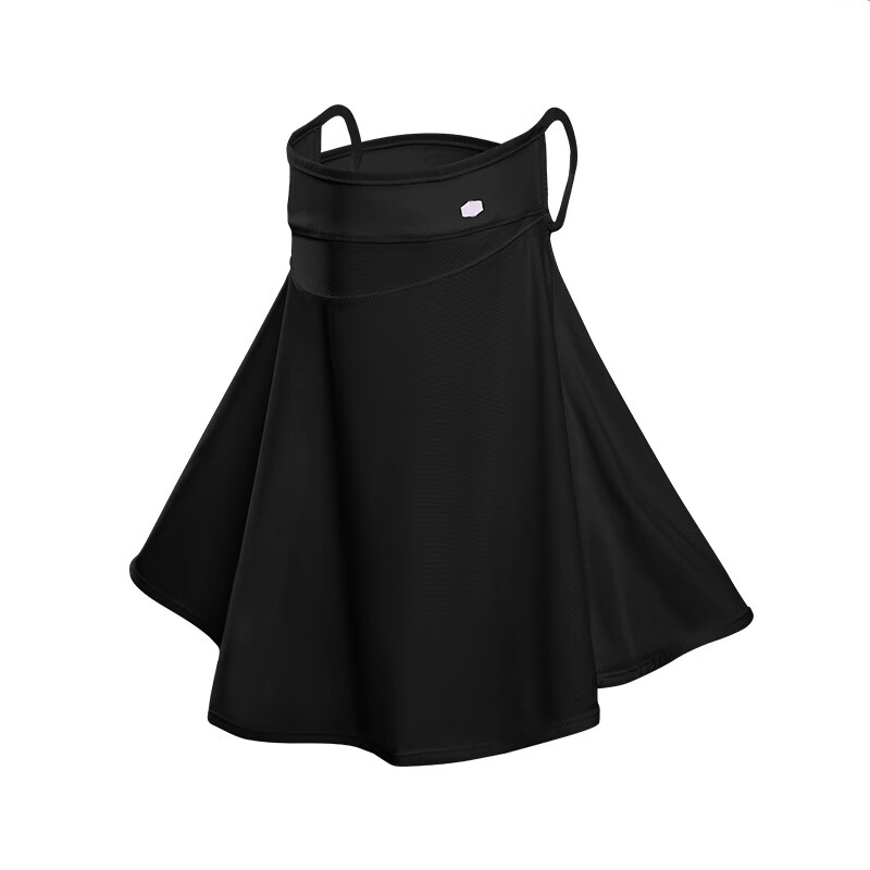 羽小朵防晒面罩男遮阳全脸骑行面巾脖子护颈围脖套冰丝开车面纱 米黄 男女通用·UPF50+