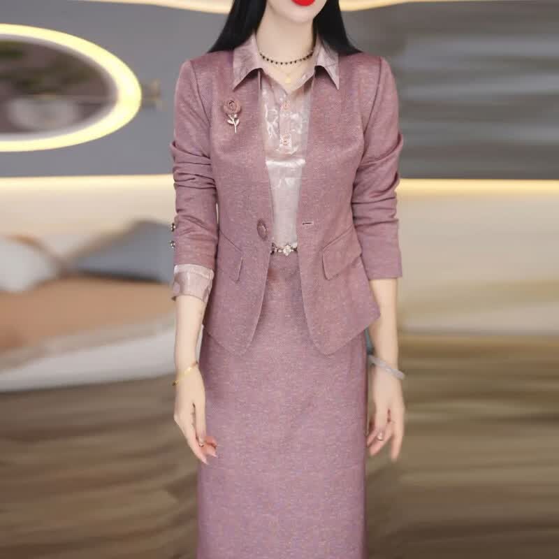 香影芬小香风套装连衣裙2026新款女春秋十三行今年流行爆款高级感两件套 图片色 M (建议85-100斤)