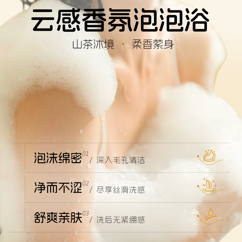 UROSE店出山茶花沐浴露香氛清洁保湿滋润非持久留香大容量男女士 2瓶