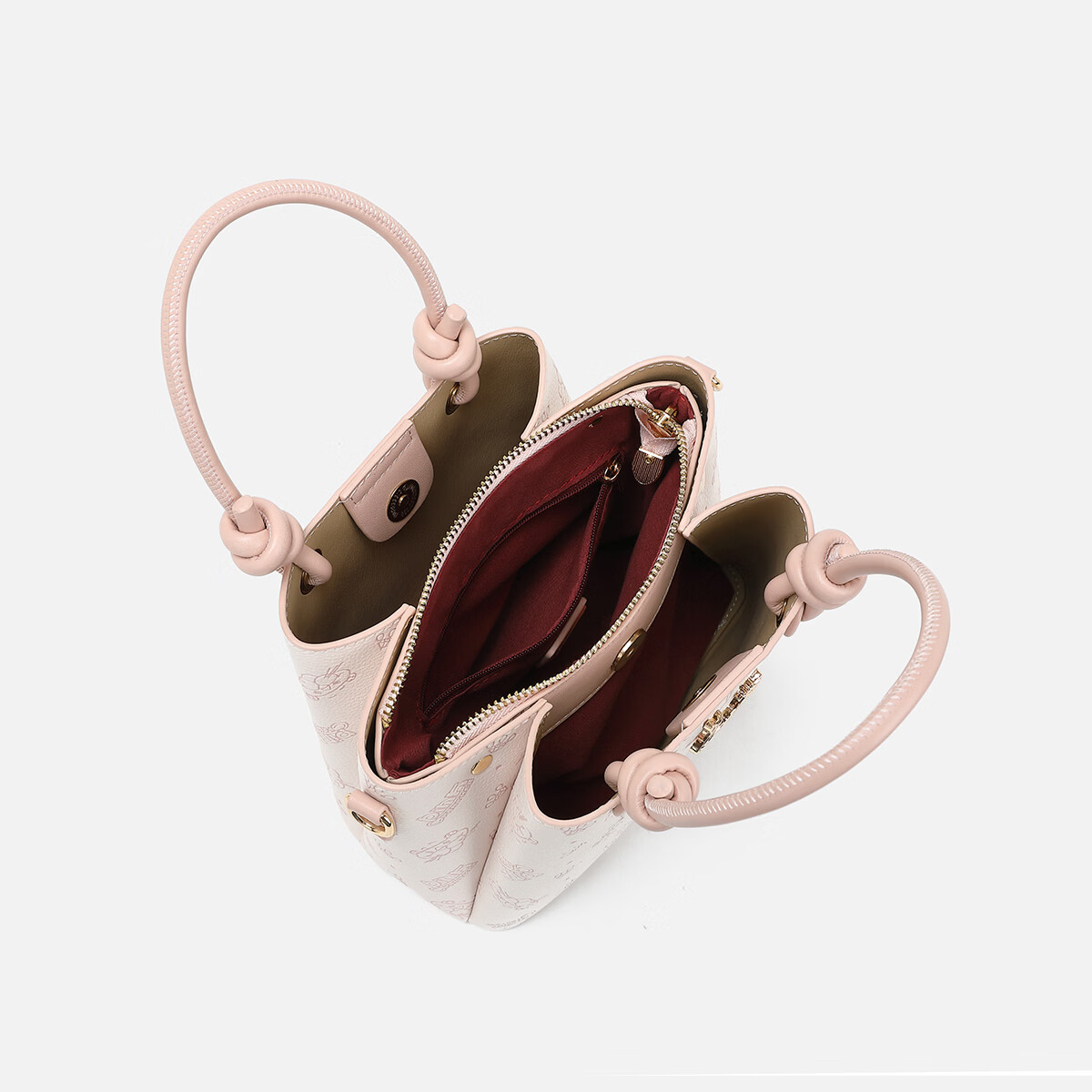 AFGH×粉红豹【联名款】可爱甜美高颜值斜挎包女生校园通勤单肩手提包 樱花粉【赠挂件+礼盒】