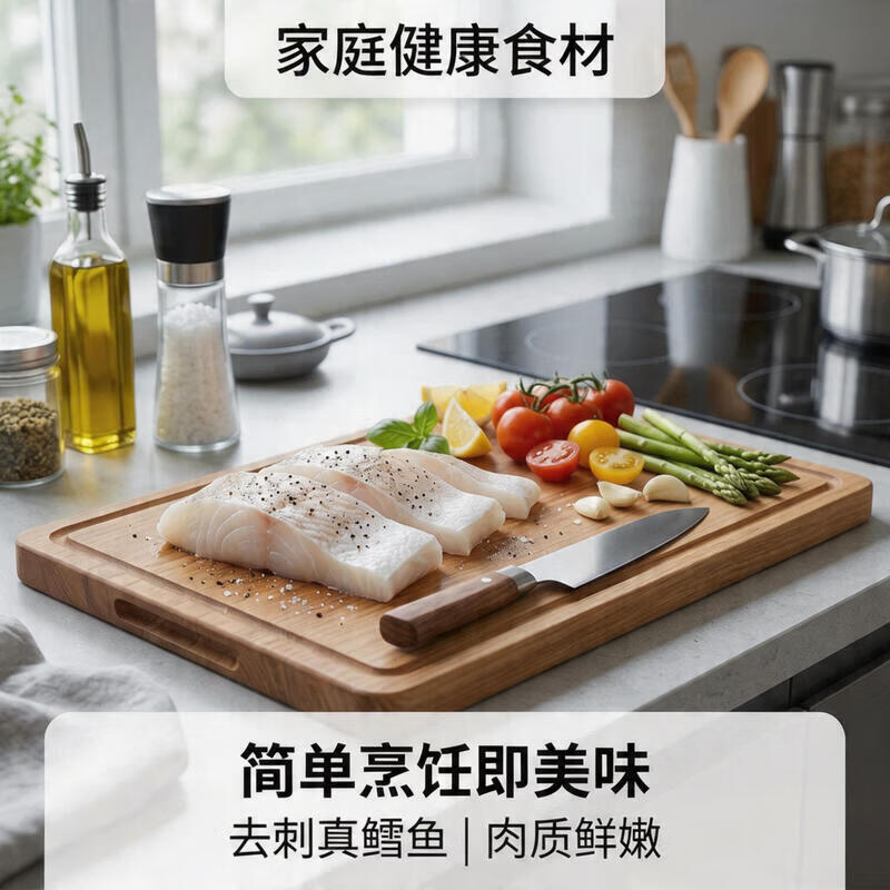 去刺真鳕鱼   肉质鲜嫩 无刺真鳕鱼 简装 220g 2袋