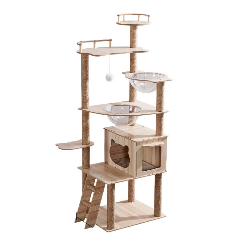 乐妃一件代发猫爬架猫窝猫树一体大型别墅猫架猫抓柱猫用品 n18 如图