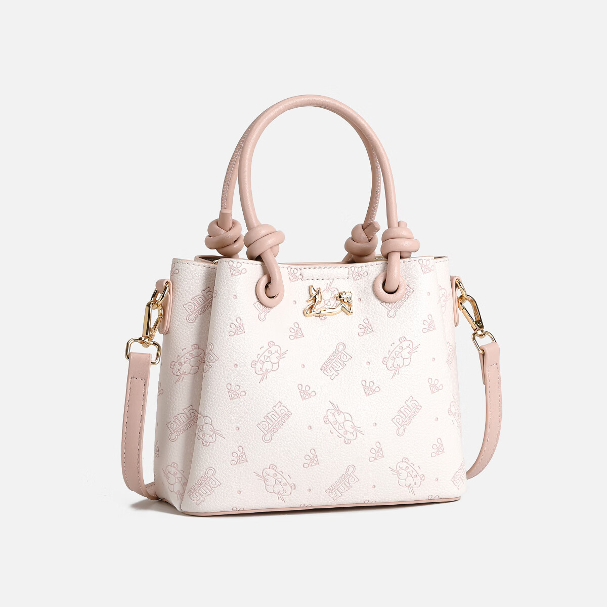 AFGH×粉红豹【联名款】可爱甜美高颜值斜挎包女生校园通勤单肩手提包 樱花粉【赠挂件+礼盒】