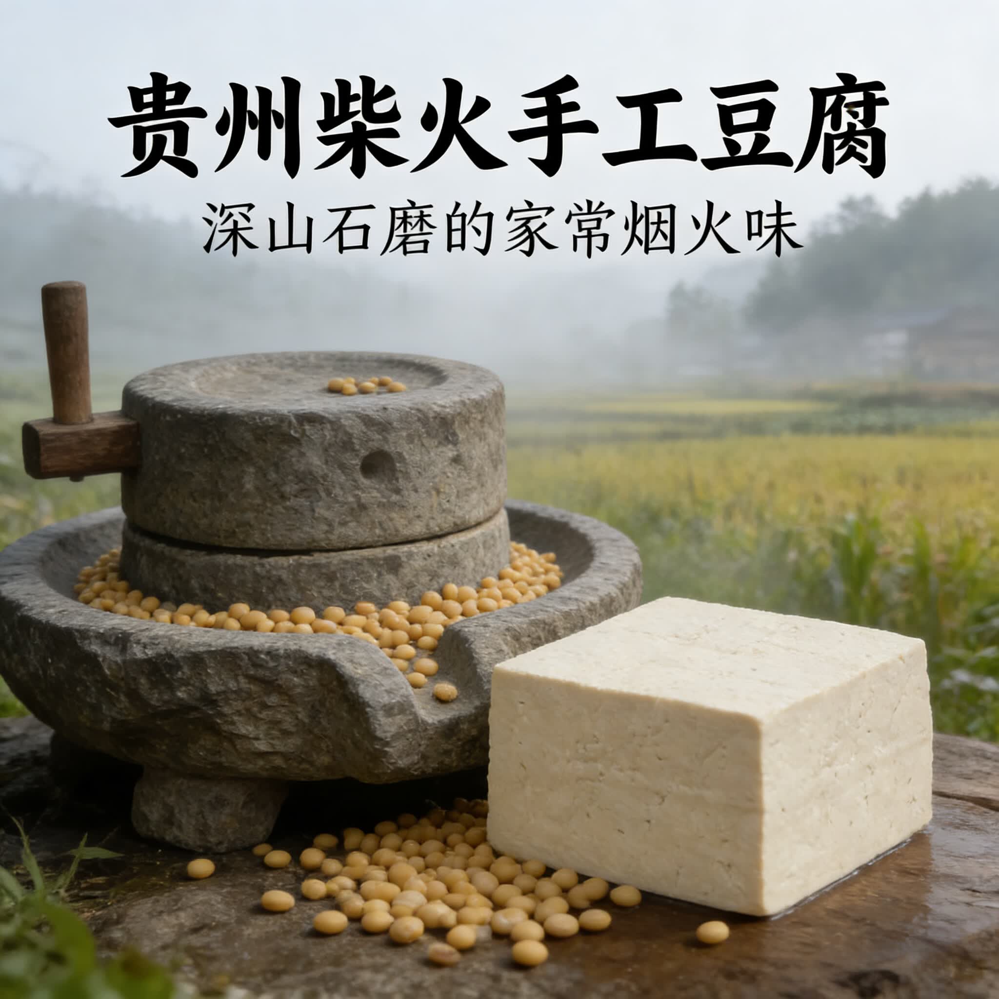 贵州蜂窝豆腐特产老豆腐传统工艺小黄豆纯手工柴火石磨酸汤豆腐 4斤【性价比家庭装】