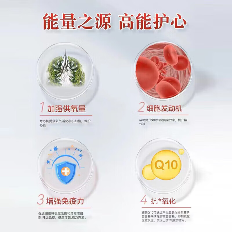 南京同仁堂辅酶Q10软胶囊中老年人有助于增强免疫力抗氧化蓝帽认证 60粒*1瓶 【尝鲜装】