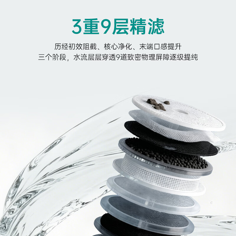 怡口净水【26年重磅新品】家用净水器陶氏RO净热一体机厨房温水等效2000G大流量前端净水自来水余氯过滤器 All-in-One同轴嵌套一体芯1000G净热一体机