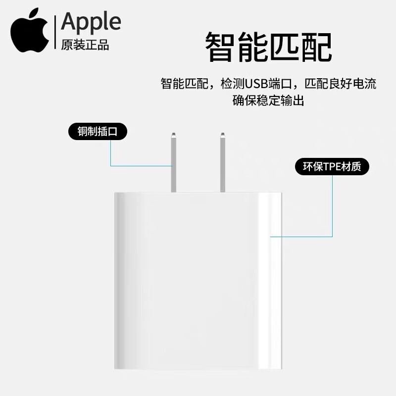 苹果数据线原装iphone14ProMax充电线Plus13/12XR/11/8手机快充线 套装-20W充电器头+USB-C线1米