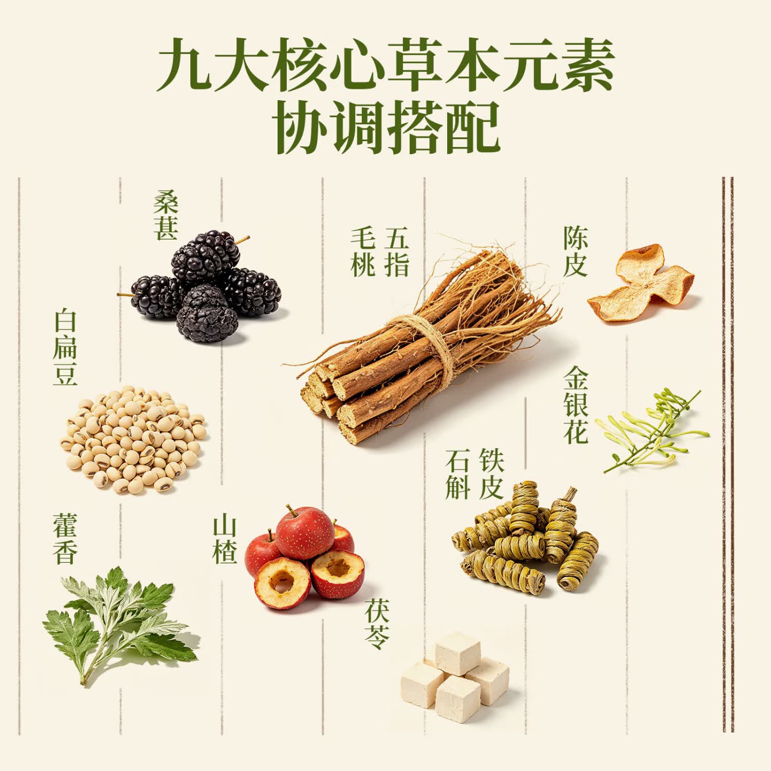 花禾理研石斛膏花禾五指毛桃茯苓伏湿膏石斛膏噗噗顺畅体态轻盈 五盒高效装 270g*5盒