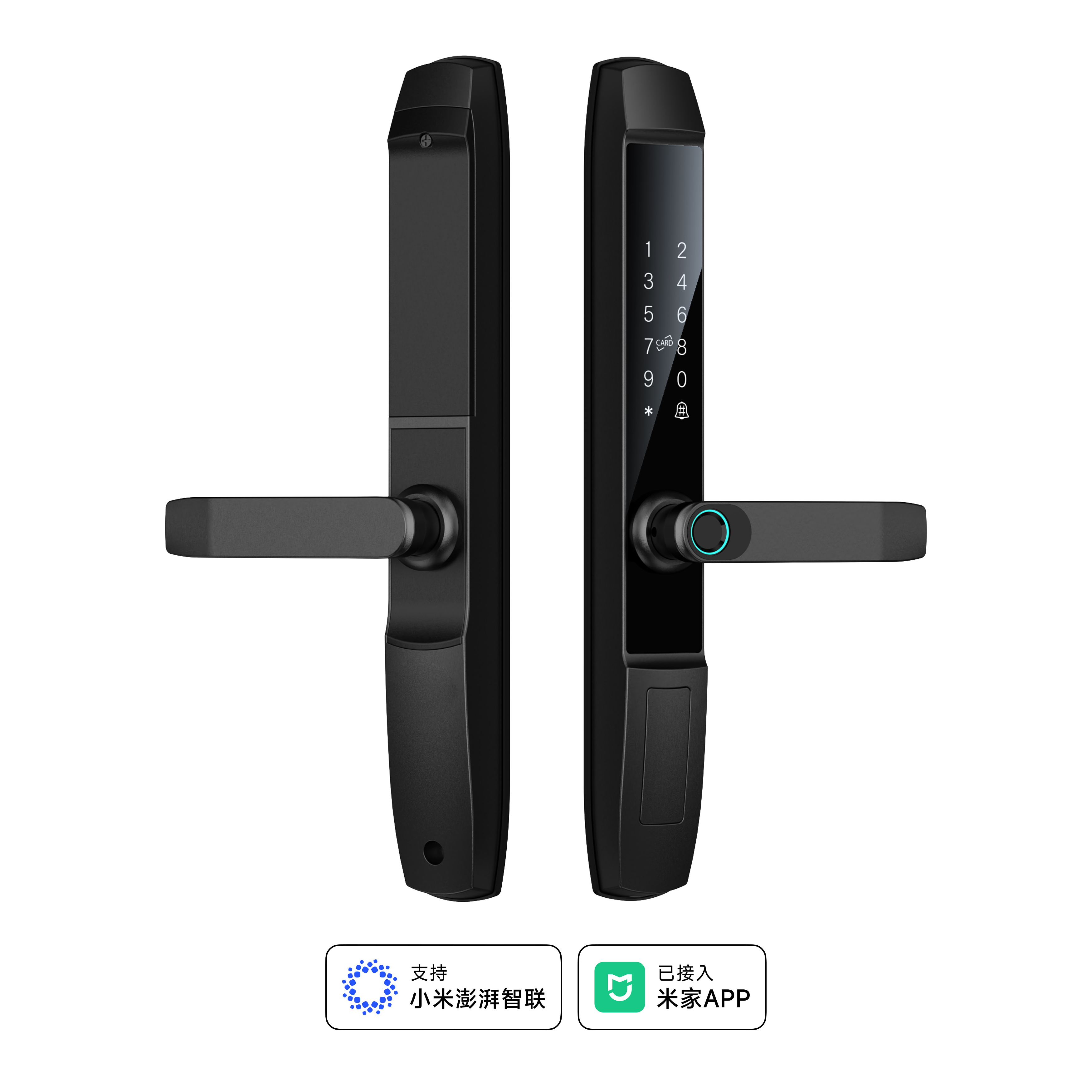 锁先森D1pro断桥铝指纹密码刷卡门锁已接入米家APP智能锁3年质保包安装 银色 已接入米家APP版本
