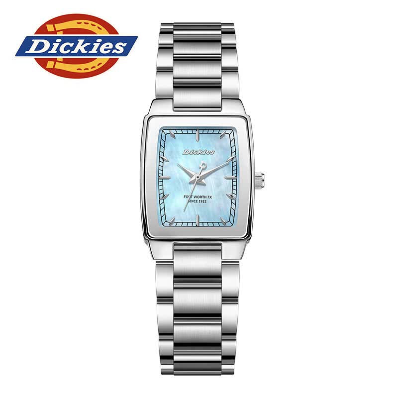Dickies小众小方表新款ins石英腕表高级感防水手表女款轻奢时尚百搭女表 250F60LYXCL-778DS-2SSY