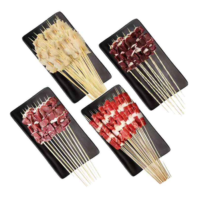 芈羊羊原切牛肉串套餐50串净重2斤 牛肉生鲜烧烤食材半成品户外露营清真