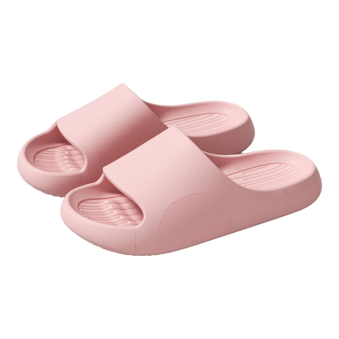 杜晨凉拖鞋夏季2026年新款室内家居防滑浴室洗澡踩屎感厚底情侣拖鞋男 粉色 38-39