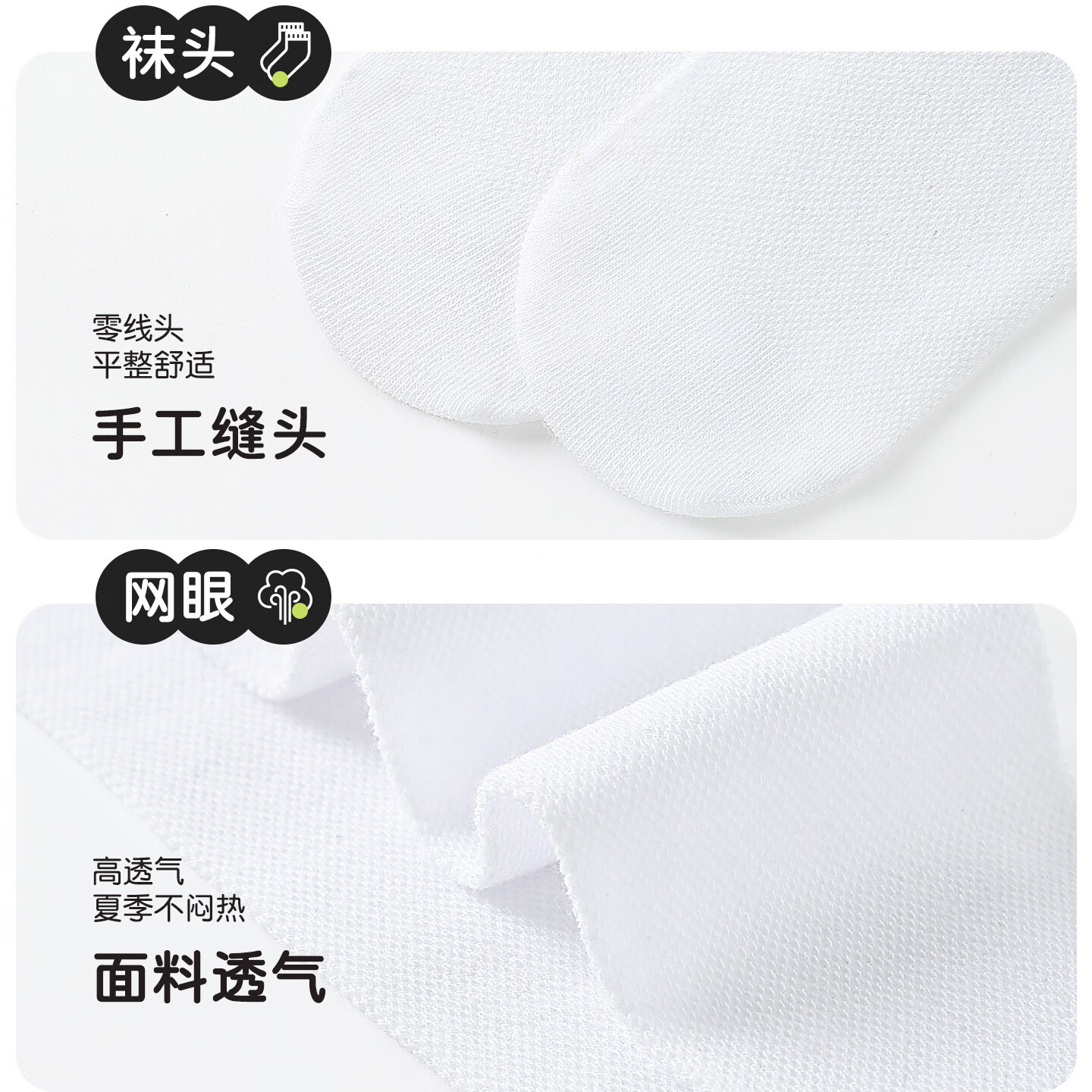 猫人(MiiOW)儿童小腿袜女童夏季网眼薄款学院风过膝袜黑白学生中筒长筒袜 3双装:白底黑杠+白底黑杠+白底红蓝条 3-5岁 (M) 过膝(建议80-105cm)