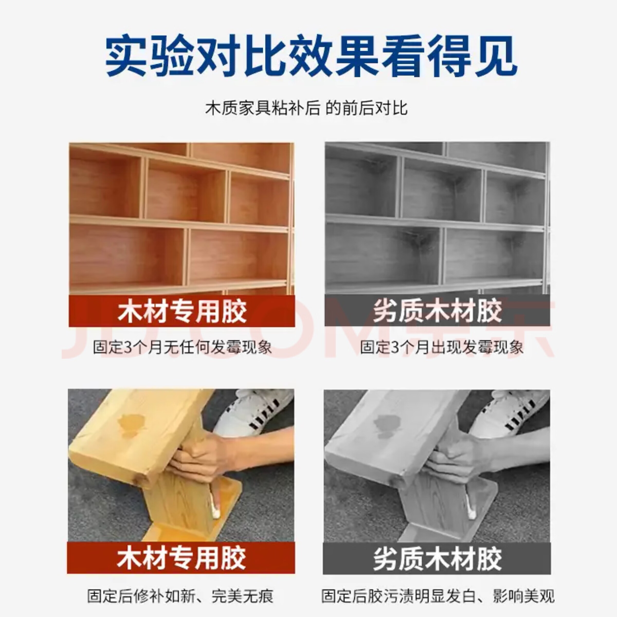 NianlidA【英国品牌】木工胶水实木家具木材柜子修复粘木头专用强力胶水红木桌子椅子沙发凳子门框边修补胶 【木工推荐】250ml/瓶 强力牢固 无甲醛