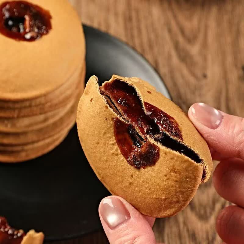 红糖肚脐潮汕特产怀旧网红小吃零食代餐休闲宿舍夹心饼解馋小零食 20包