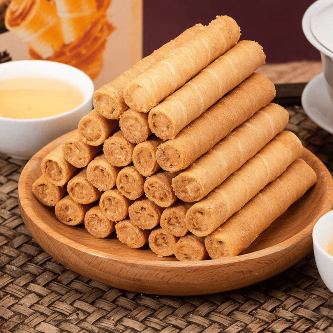 爆浆花生蛋酥卷蛋卷解馋下午茶休闲零食办公室零嘴 72支