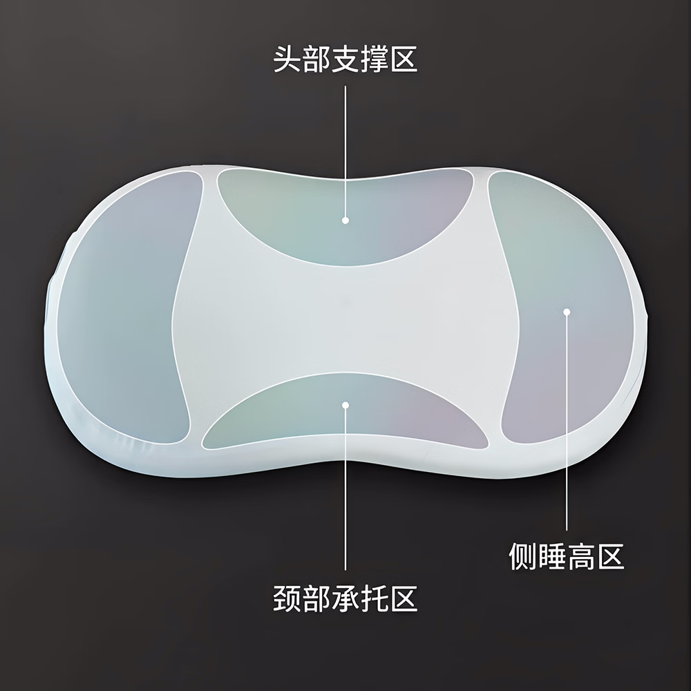 睡小兔猫肚皮枕慢回弹记忆棉花生枕头 护颈椎深度睡眠成人学生枕芯 猫肚枕[三防-灰色] A类 单只