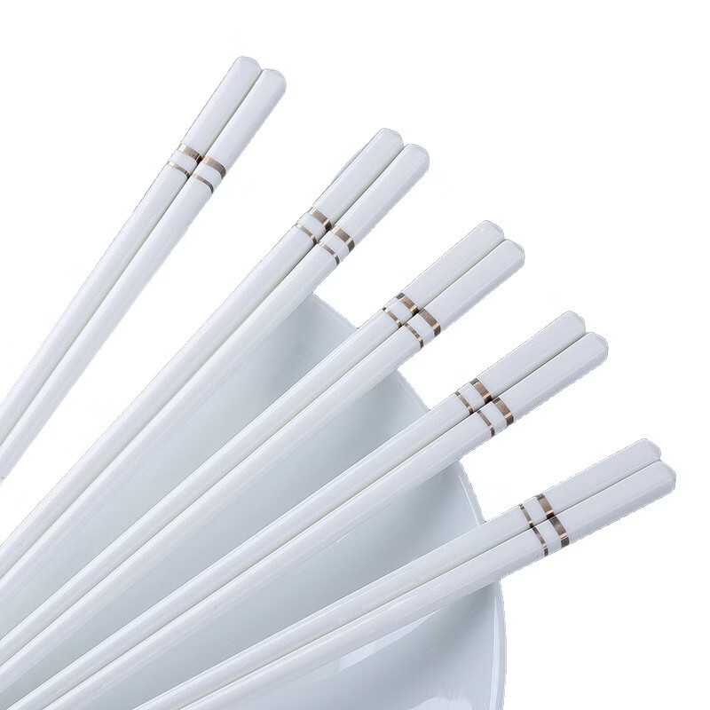 星舵陶瓷筷子家用新款高颜值轻奢健康餐具套装 珐琅彩宝蓝陶瓷筷子筒