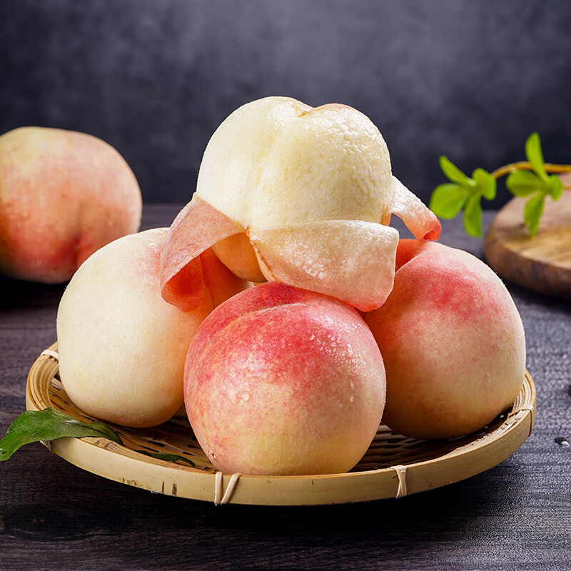 无锡水蜜桃 阳山镇发货 端午节送礼佳品 精品水蜜桃 皮薄易剥 12枚礼盒  精选单果3-4两  净重3.6斤+