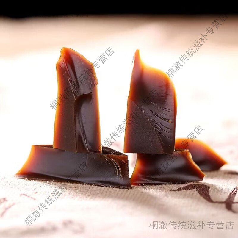 东阿阿胶东阿纯驴皮阿胶原块阿胶块阿娇驴胶500g一斤阿胶片膏产后气血滋补 1斤16片 250g*2袋