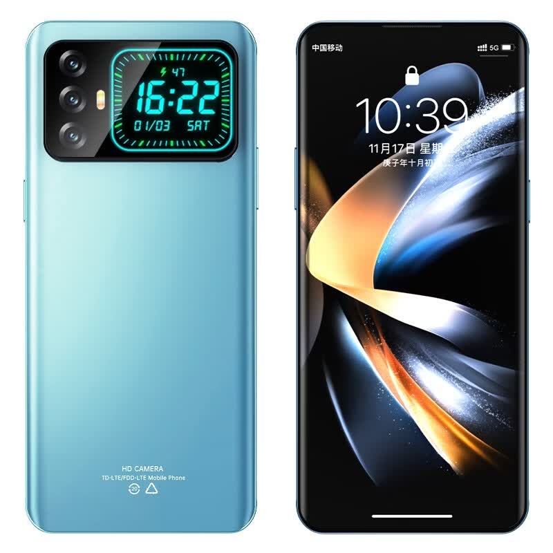 HUWEI2026新品双屏手机【补贴25%】1TB超大内存 快充长续航学生游戏电竞 AI智能拍照 抗摔防水 全新原装 大漠银月 16GB运行+512GB内存 2026旗舰升级