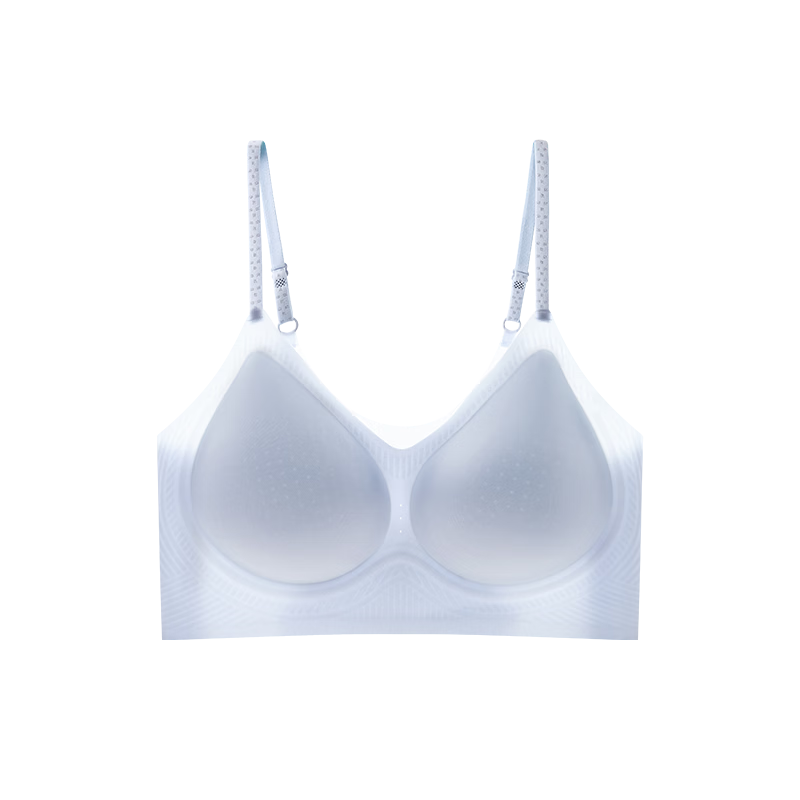 草本初色内衣女无痕文胸胸罩夏季新款超薄款冰丝大胸显小胸聚拢美背背心式