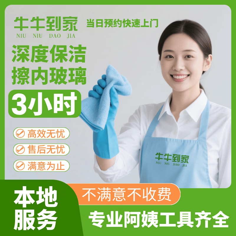 家政保洁上门服务 日常保洁 深度保洁 开荒保洁 钟点工专业保洁 大扫除擦玻璃 日常保洁 专业保洁 单人深度保洁3小时(擦内玻璃)