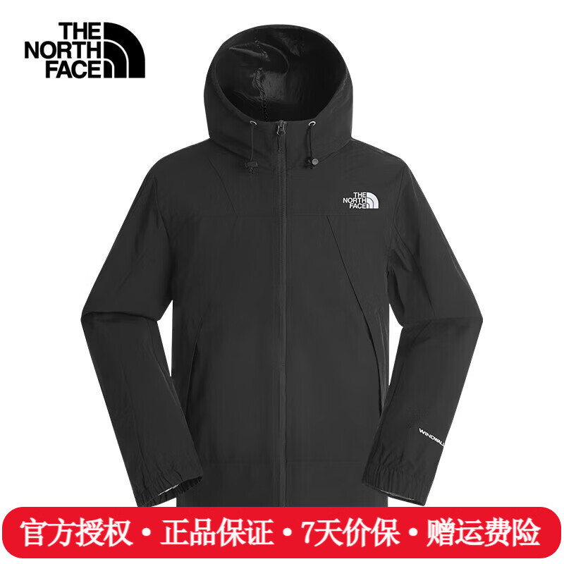 The North Face北面休闲夹克男26春夏新款户外运动舒适防风防泼溅时尚外套8ESR JK3/宇宙黑 M /170/92A