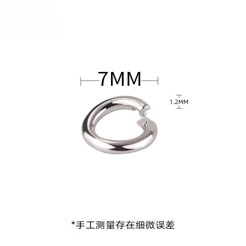 特玺佛公扣头银吊坠扣925夹扣项链DIY配件卡扣翡翠玉佩银扣 铂金色圆扣 京东折扣/优惠券