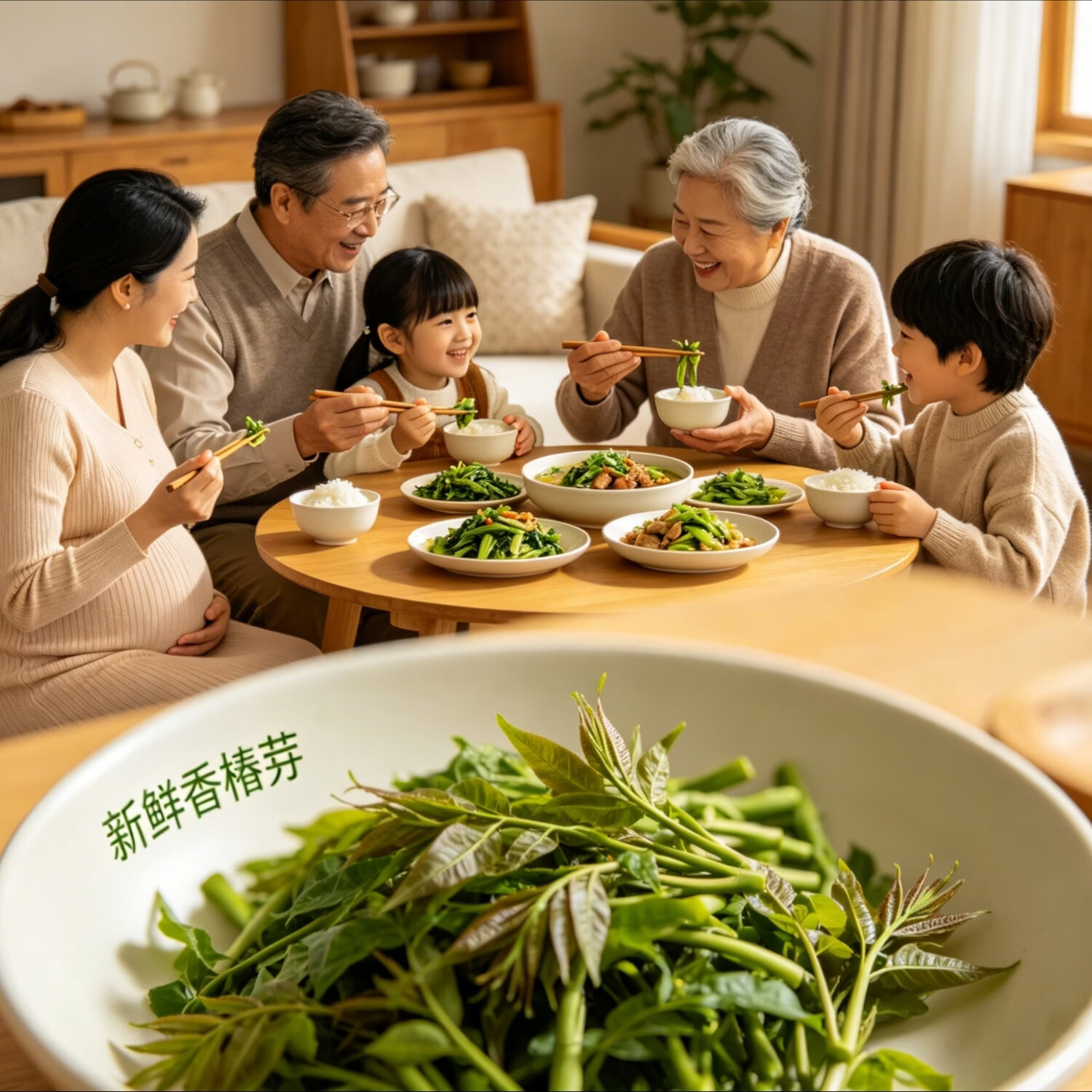 香椿芽新鲜速冻开袋即食26年新货野生真空包装头茬香椿250g/袋 头茬香椿250g*2袋