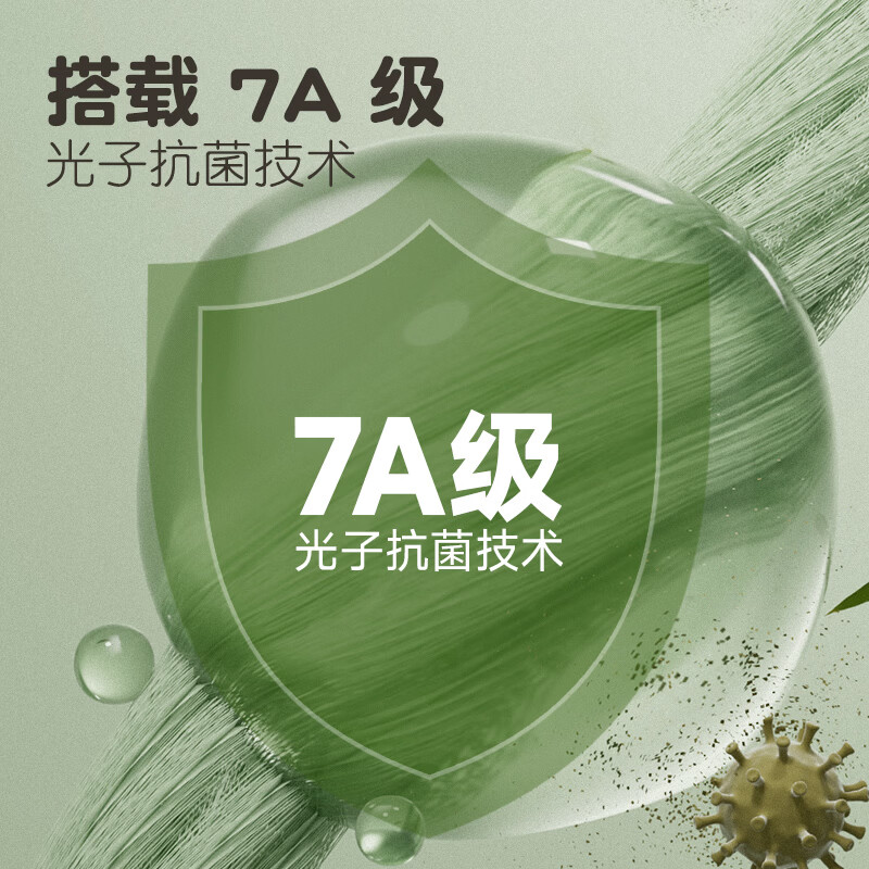 匹鲁被子被芯夏季儿童空调被A类抗菌可机洗午睡大豆夏被双人薄被子 抹茶绿｜7A抗菌 150x200cm（单人丨1.2m床）