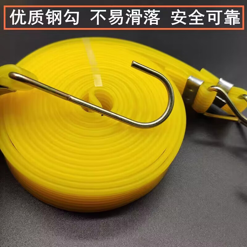 牛筋绑带摩托车弹力绳捆绑带货带行李弹力绳松紧绳快递拉绑货绳 牛筋绑带1.5米-蓝色-1条装