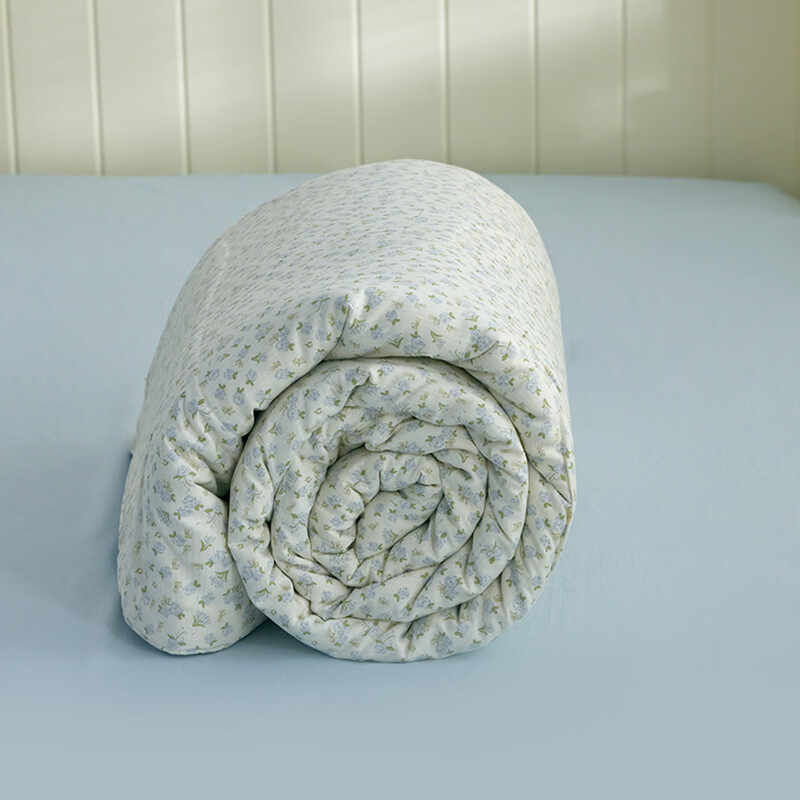 多喜爱（Dohia）夏凉被子空调被芯棉被子春秋四季通用家用卧室透气不闷汗夏凉被子 全棉填充透气夏凉被【花前悦夏】 1.2-1.5米床适用【152*218cm】 夏被