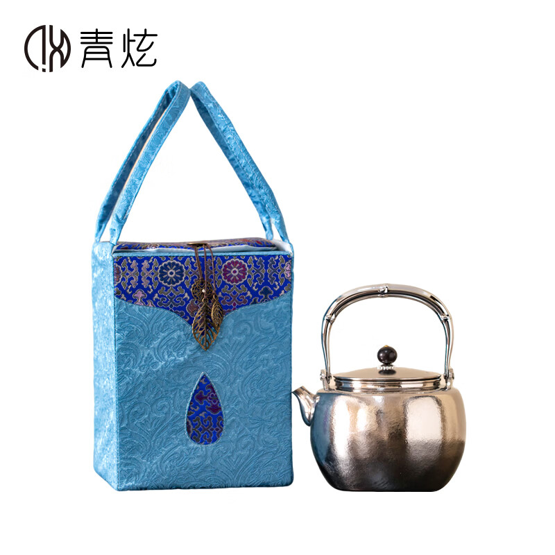 青炫纯钛烧水壶泡茶壶提梁壶电陶炉户外明火围炉煮茶高端送礼礼品 纯钛提梁壶(1200ML)+礼盒 1200ml