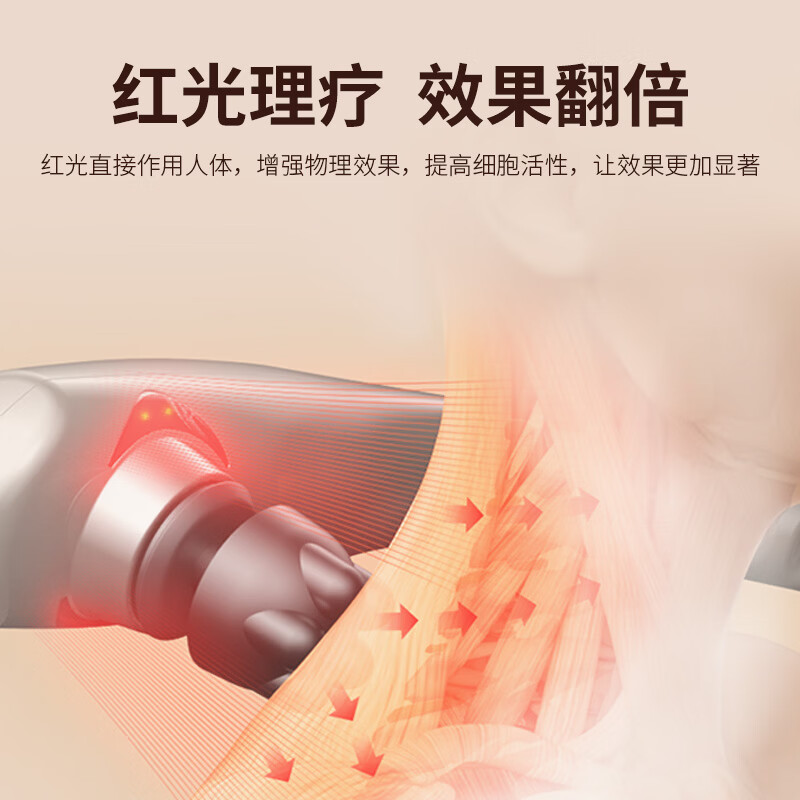 荆王御艾颈椎按摩器手持式电动按摩棒肩颈腰背筋膜枪按摩仪经络拍打按摩捶 充电智能新款【8按摩头+10档力度+12大模式】